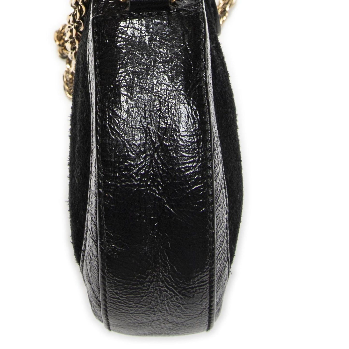 Gucci Mini Web Ophidia Cross Bodyblack Suede Leather Crossbody — view 7