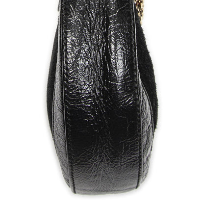 Gucci Mini Web Ophidia Cross Bodyblack Suede Leather Crossbody — view 8