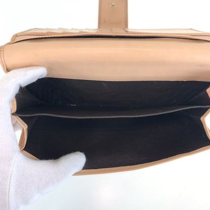 Gucci Abbey Pink Beige Gold GG Canvas Leather Wallet — view 5