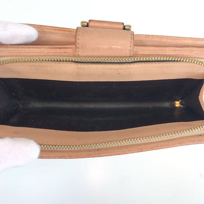 Gucci Abbey Pink Beige Gold GG Canvas Leather Wallet — view 6