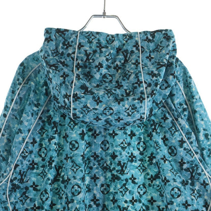 Louis Vuitton Monogram Printed Nylon Windbreaker Blue Jacket — view 4