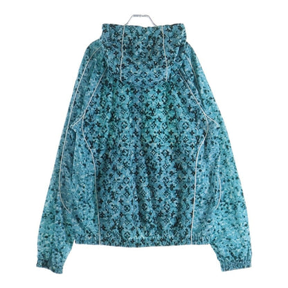 Louis Vuitton Monogram Printed Nylon Windbreaker Blue Jacket — view 2