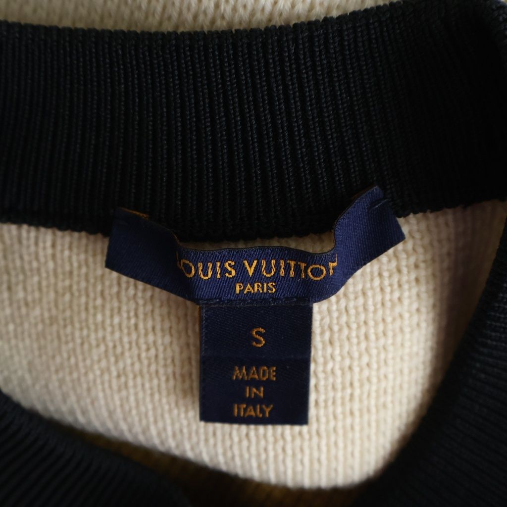 Louis Vuitton Leather Patch Knit Dress Rze Multi — view 6