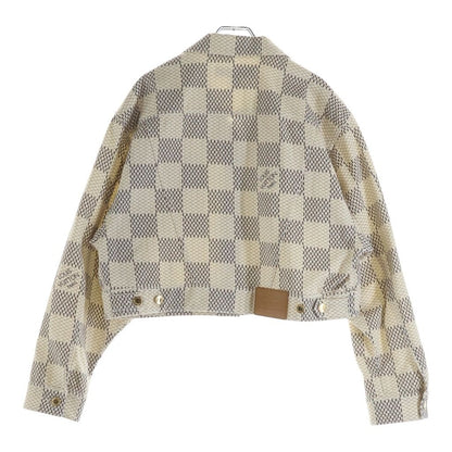 Louis Vuitton Damier Azur Denim Tracker Jacket White — view 2