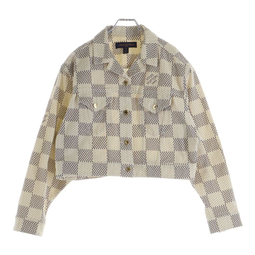 Louis Vuitton Damier Azur Denim Tracker Jacket White