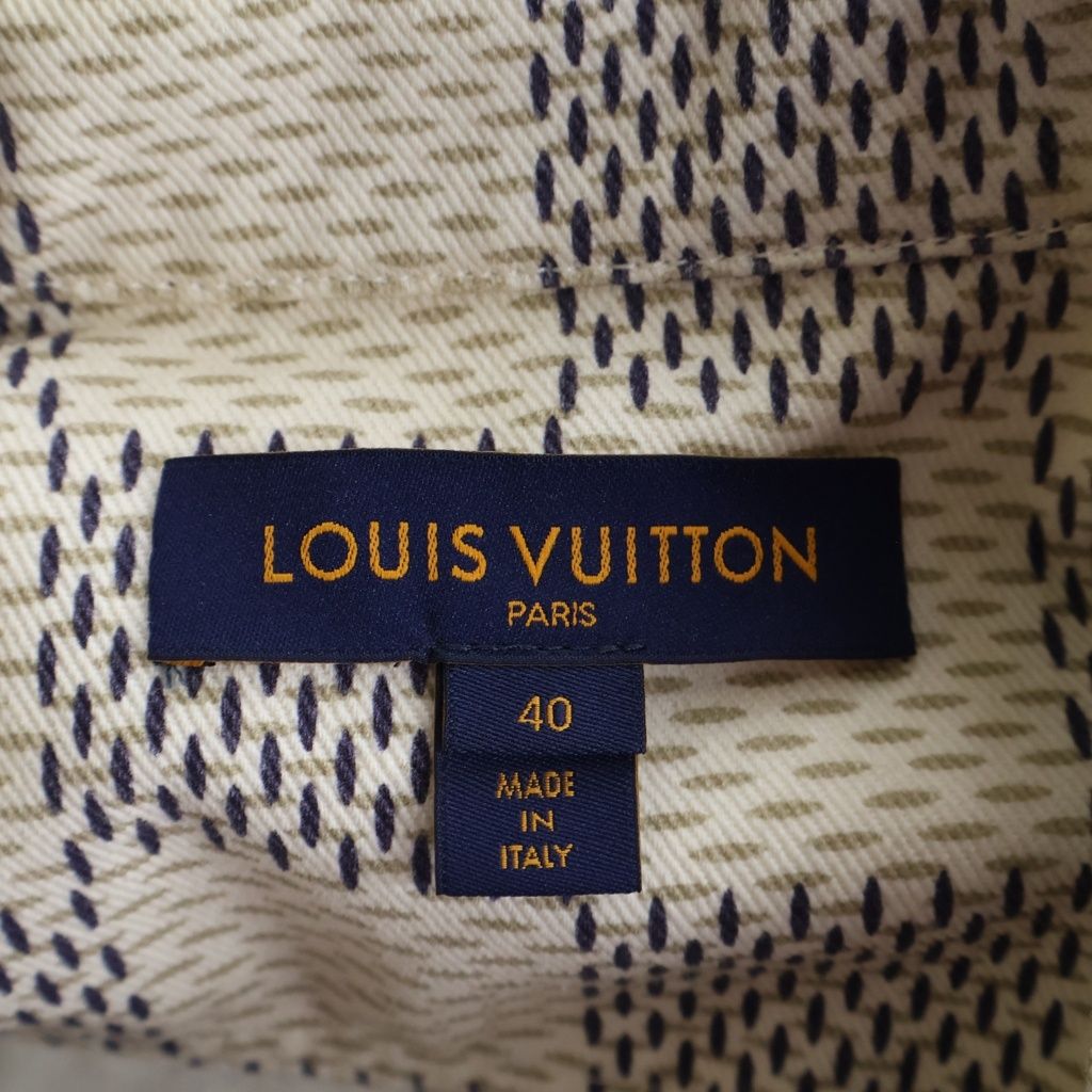 Louis Vuitton Damier Azur Denim Tracker Jacket White — view 6