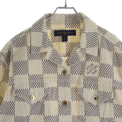 Louis Vuitton Damier Azur Denim Tracker Jacket White — view 3