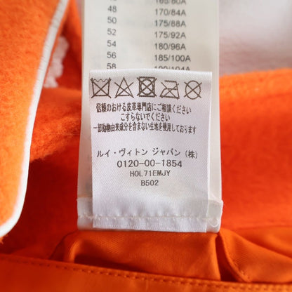 Louis Vuitton Mini Varsity Jacket Cropped Stadium Jumper White Orange Mjy — view 8
