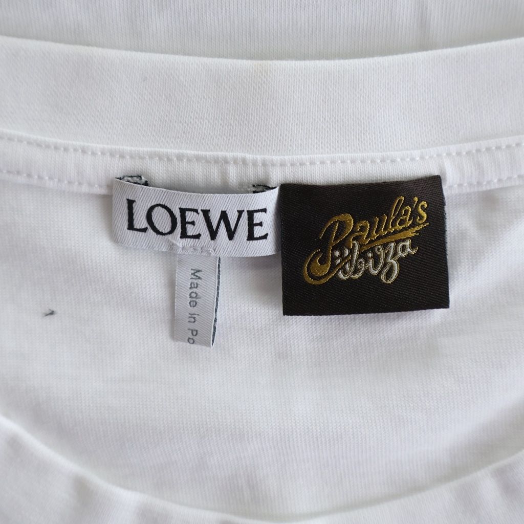 Loewe Paula 'S Ibiza Pile Anagram Logo Embroidered Crew Neck Short Sleeve — view 7
