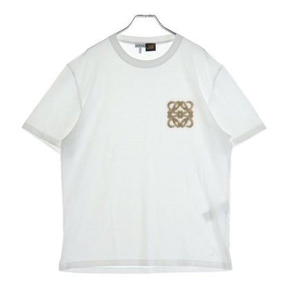 Loewe Paula 'S Ibiza Pile Anagram Logo Embroidered Crew Neck Short Sleeve