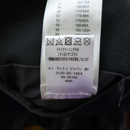 Louis Vuitton Mix Canvas Leather Bomber Jacket Zip Up Black Yellow — view 8