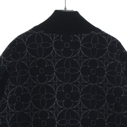Louis Vuitton Zip Through Monogram Flower Jacket Cotton Nylon Black — view 4