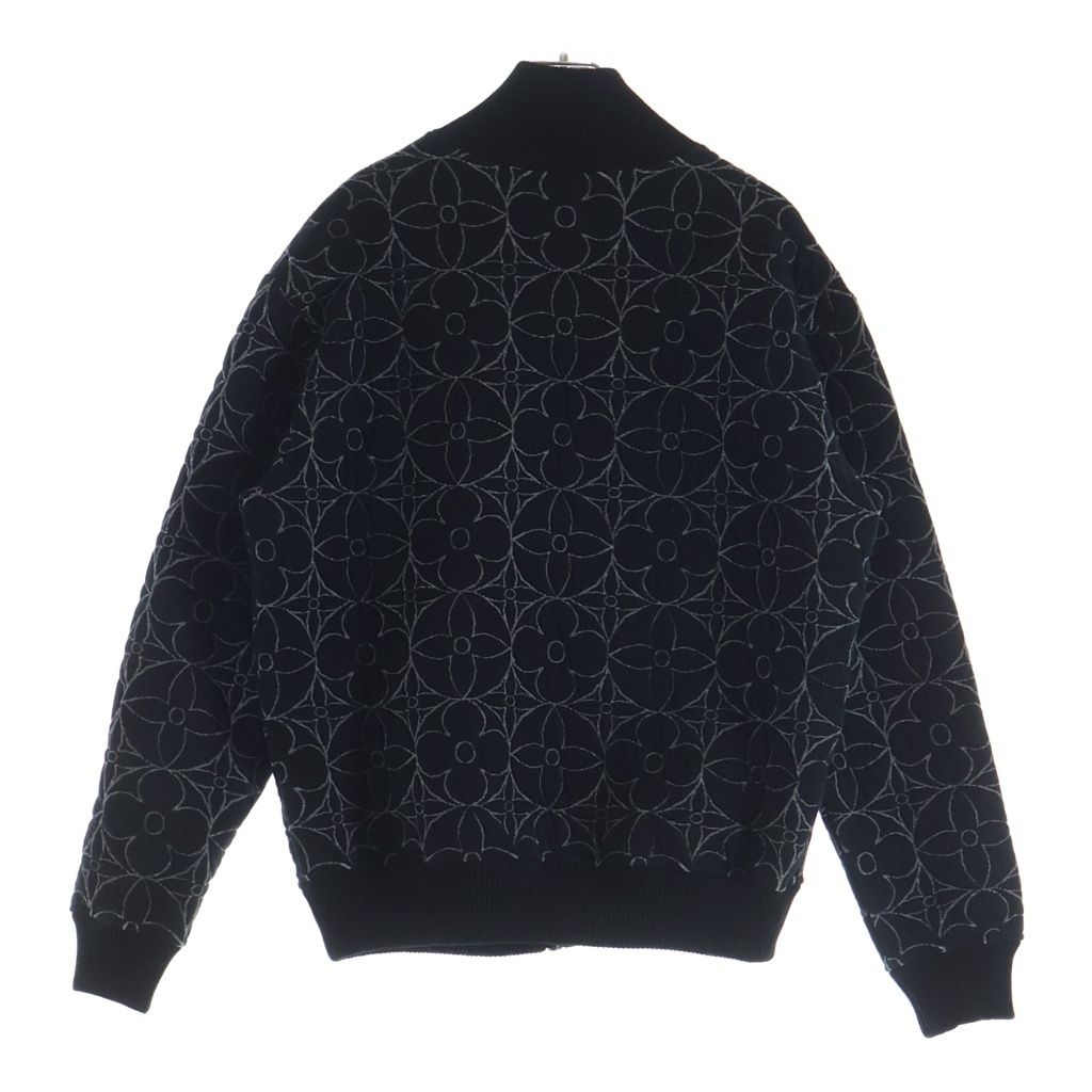 Louis Vuitton Zip Through Monogram Flower Jacket Cotton Nylon Black — view 2