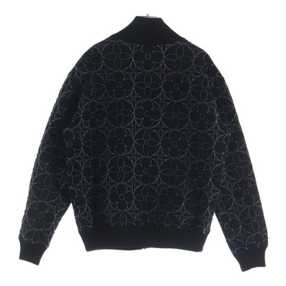 Louis Vuitton Zip Through Monogram Flower Jacket Cotton Nylon Black — view 2