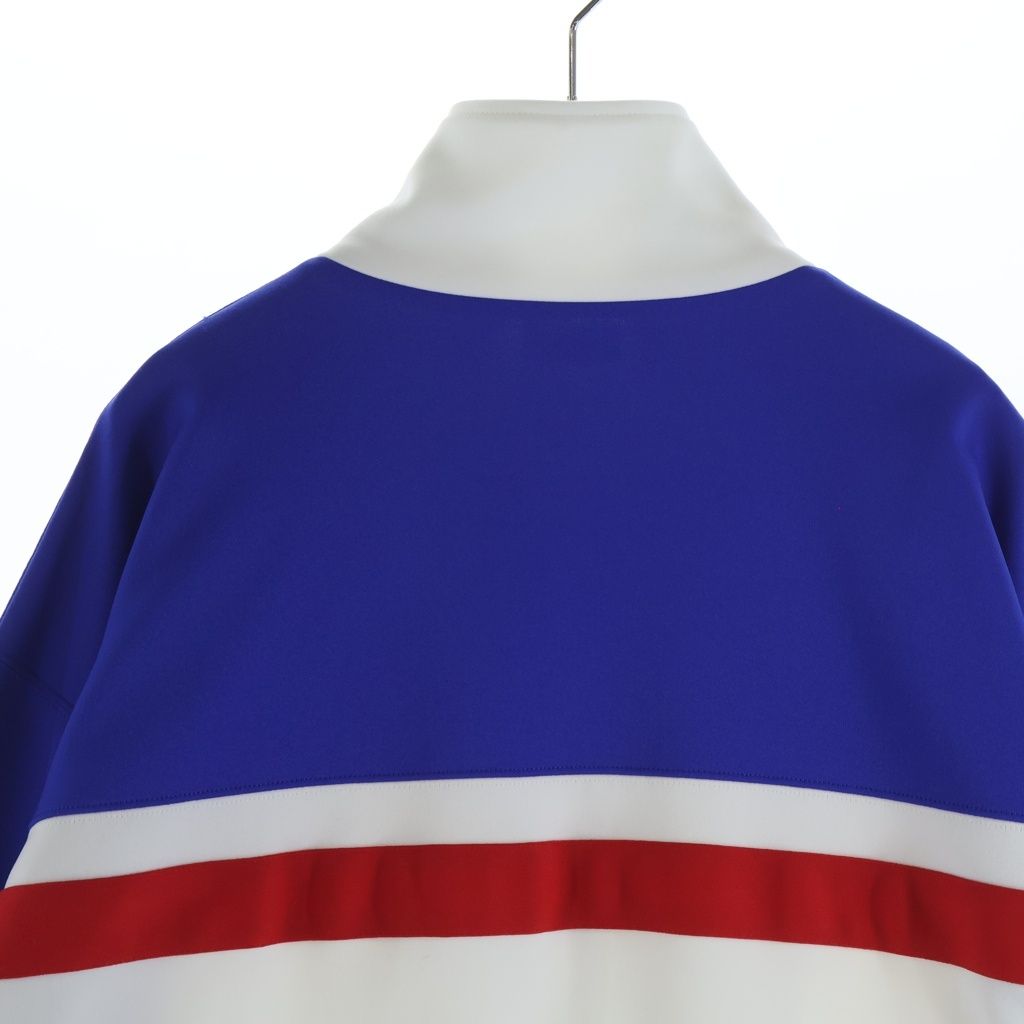 Celine Tracksuit Jacket Logo Embroidery Triomphe Zip Up White Blue — view 4