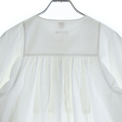 Hermes Bohemian Short Dress Gauze Mosaic Total Pattern Jacquard Crew Neck Short — view 4