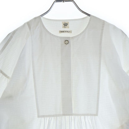 Hermes Bohemian Short Dress Gauze Mosaic Total Pattern Jacquard Crew Neck Short — view 3