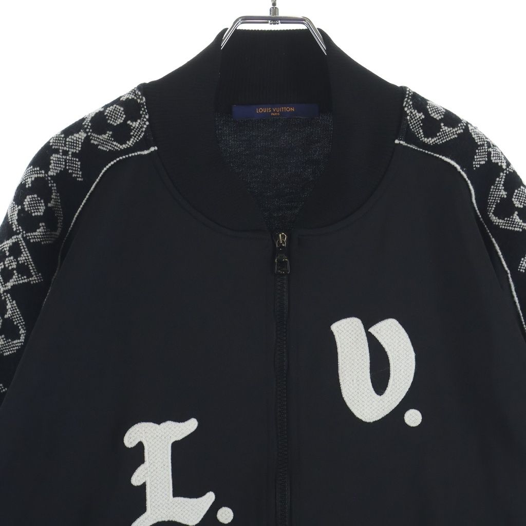 Louis Vuitton LV Flower Band Zip Up Truck Jacket Black — view 3