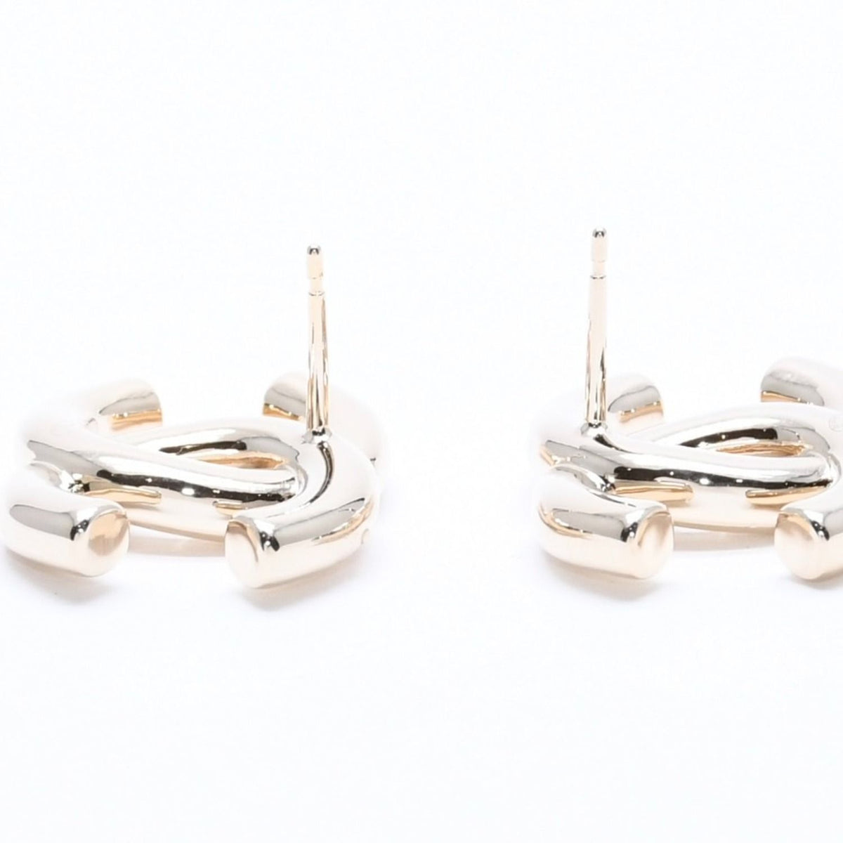 Chanel 25P Earrings CC Logo Light Gold 25 — view 7