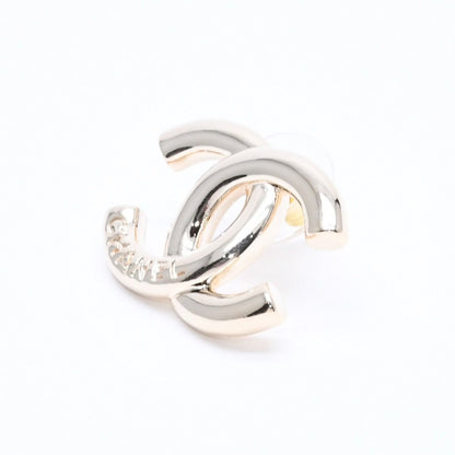 Chanel 25P Earrings CC Logo Light Gold 25 — view 2