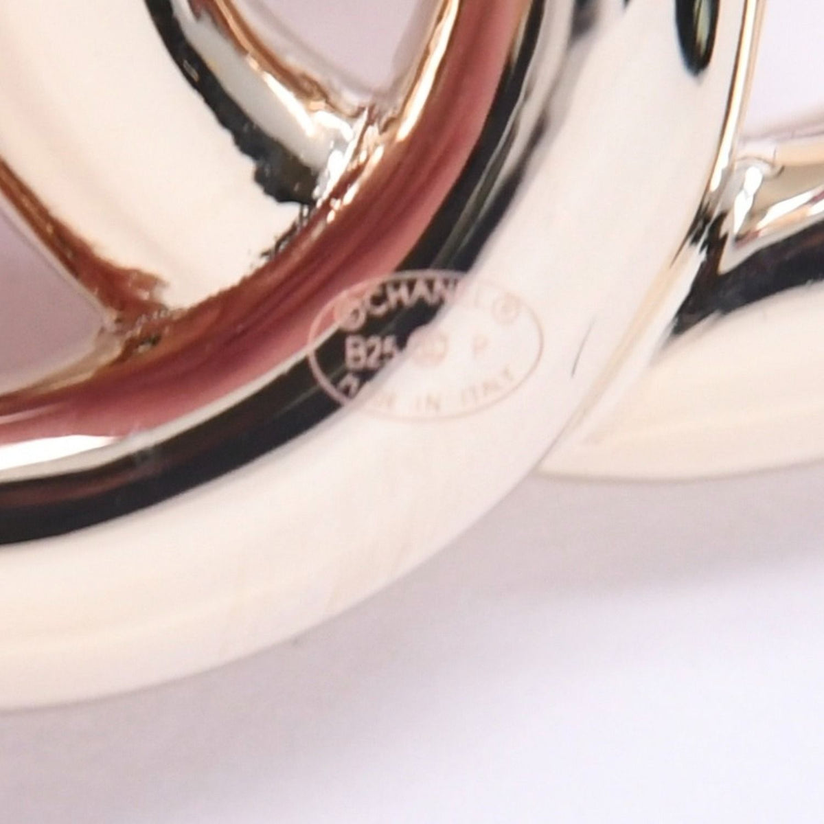 Chanel 25P Earrings CC Logo Light Gold 25 — view 8