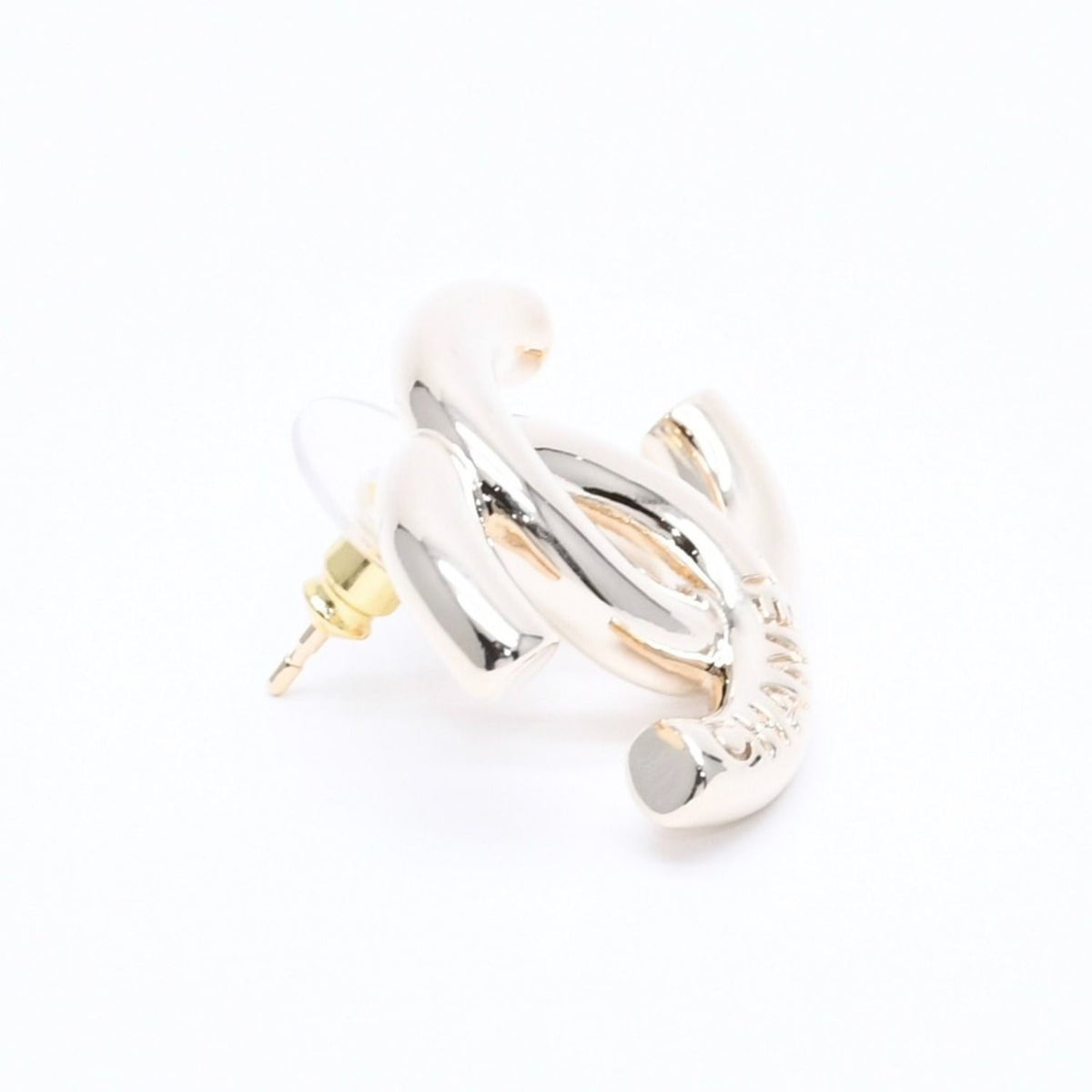 Chanel 25P Earrings CC Logo Light Gold 25 — view 4