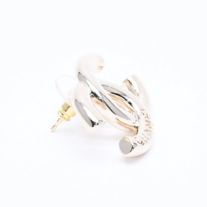 Chanel 25P Earrings CC Logo Light Gold 25 — view 4