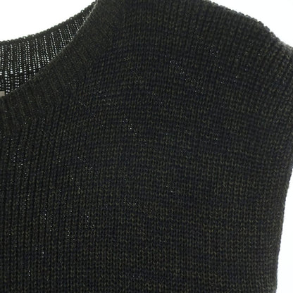 Hermes Sleeveless Knit Wool Long Dress Khaki — view 5