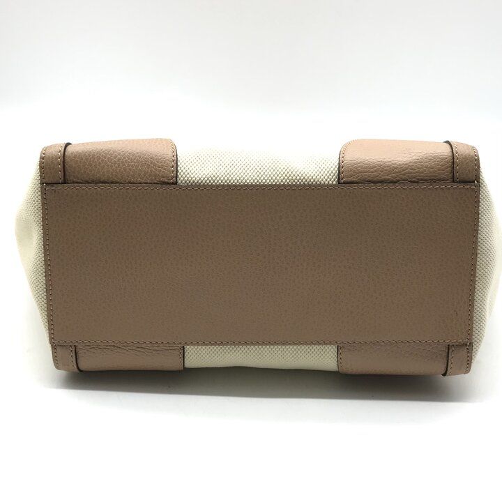 Gucci Swing Tote Shoulder Leather Canvas Beige — view 4