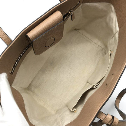 Gucci Swing Tote Shoulder Leather Canvas Beige — view 8