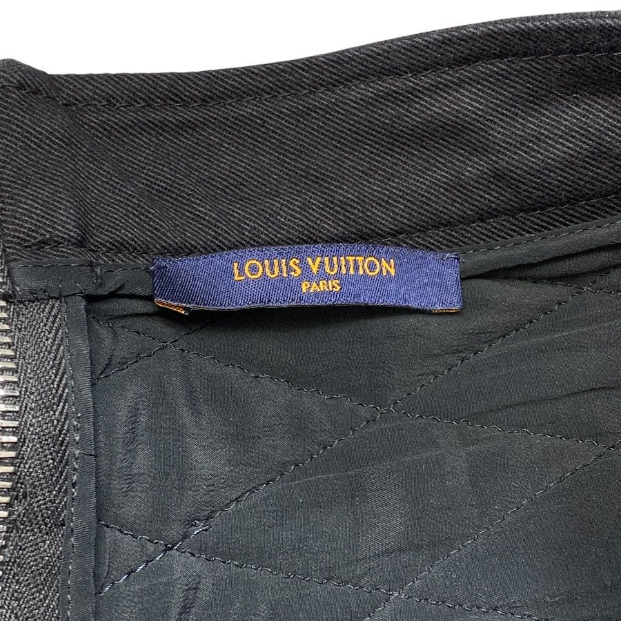 Louis Vuitton Quilted Mini Skirt Trapezoid Monogram Pattern Patch Pocket Cotton — view 9