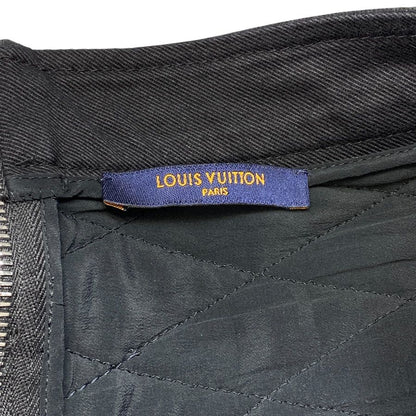 Louis Vuitton Quilted Mini Skirt Trapezoid Monogram Pattern Patch Pocket Cotton — view 9