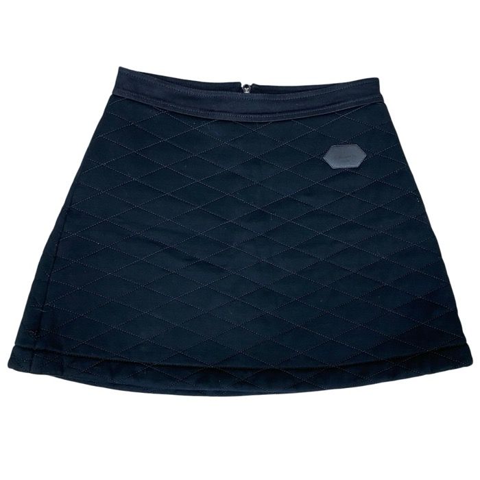 Louis Vuitton Quilted Mini Skirt Trapezoid Monogram Pattern Patch Pocket Cotton — view 2