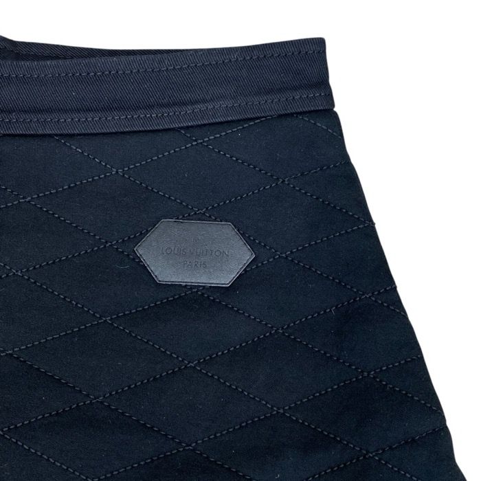 Louis Vuitton Quilted Mini Skirt Trapezoid Monogram Pattern Patch Pocket Cotton — view 7