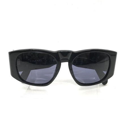 Chanel CC Logo Sunglasses Lens Blue Black Gold Eyewear — view 7