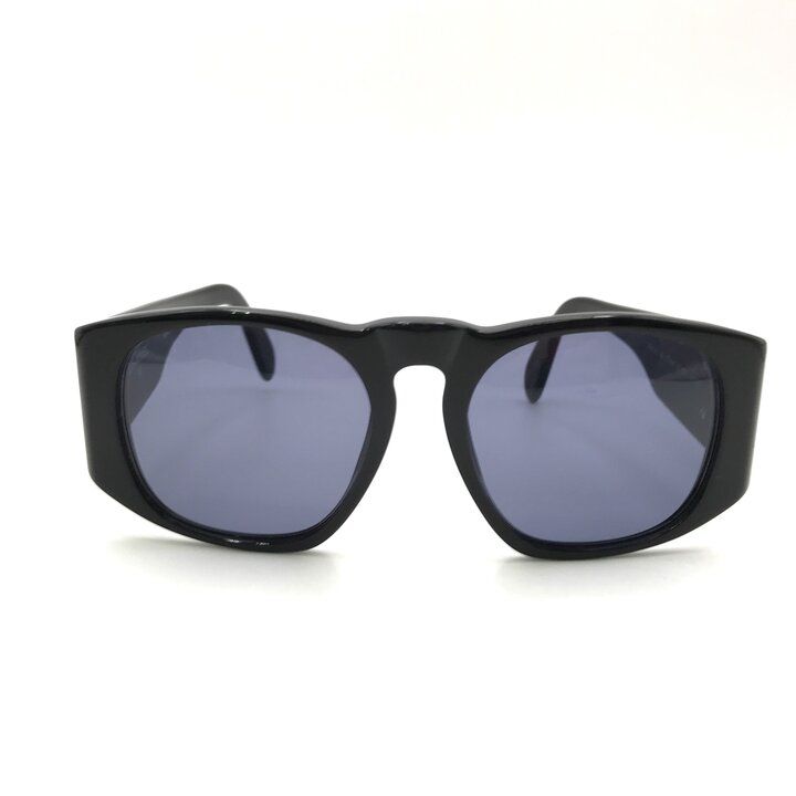 Chanel CC Logo Sunglasses Lens Blue Black Gold Eyewear — view 2