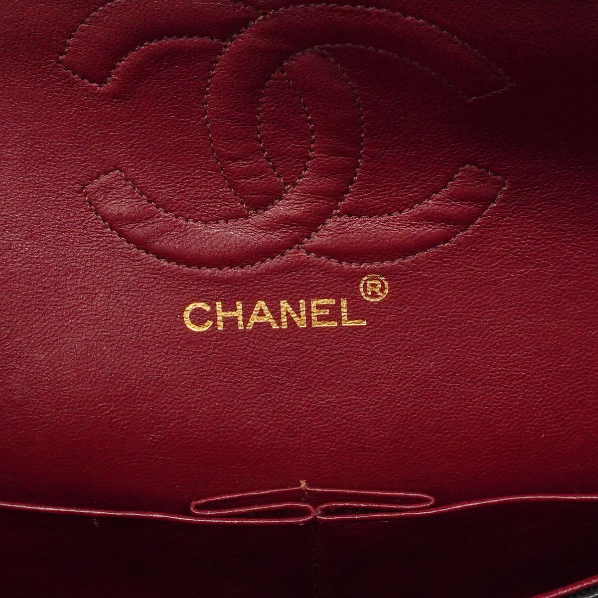 Chanel Shoulder Bag Quilted Lambskin Black Gold — view 5