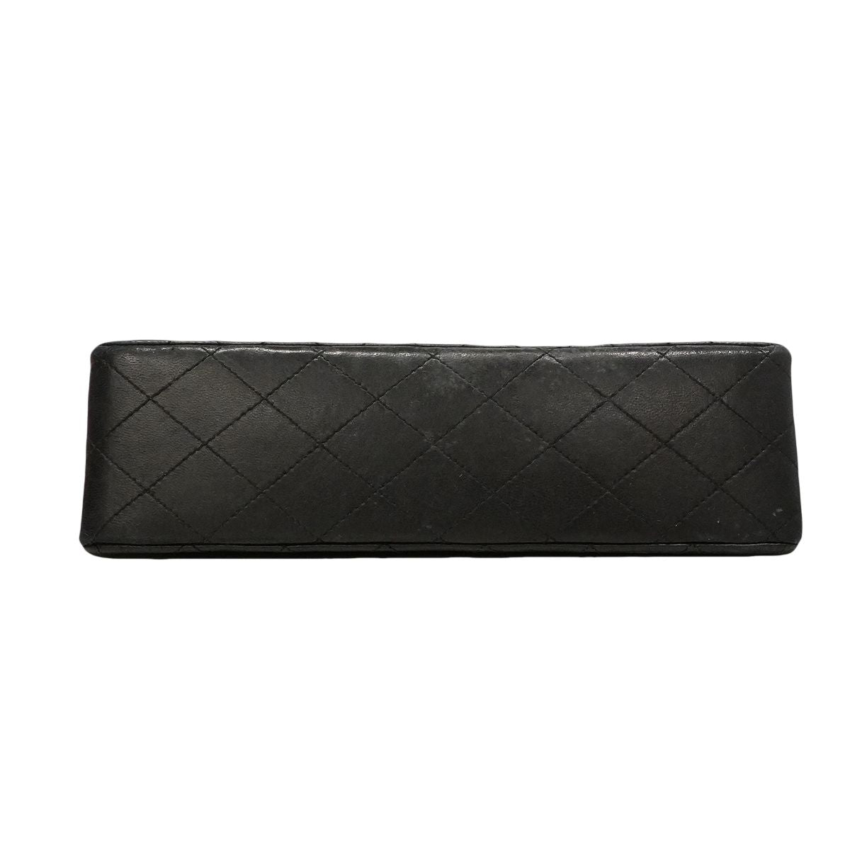 Chanel Shoulder Bag Quilted Lambskin Black Gold — view 3