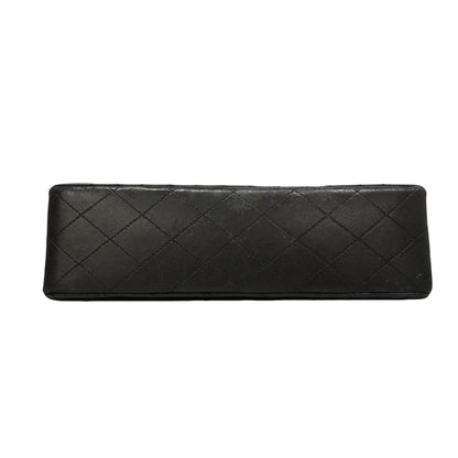 Chanel Shoulder Bag Quilted Lambskin Black Gold — view 3