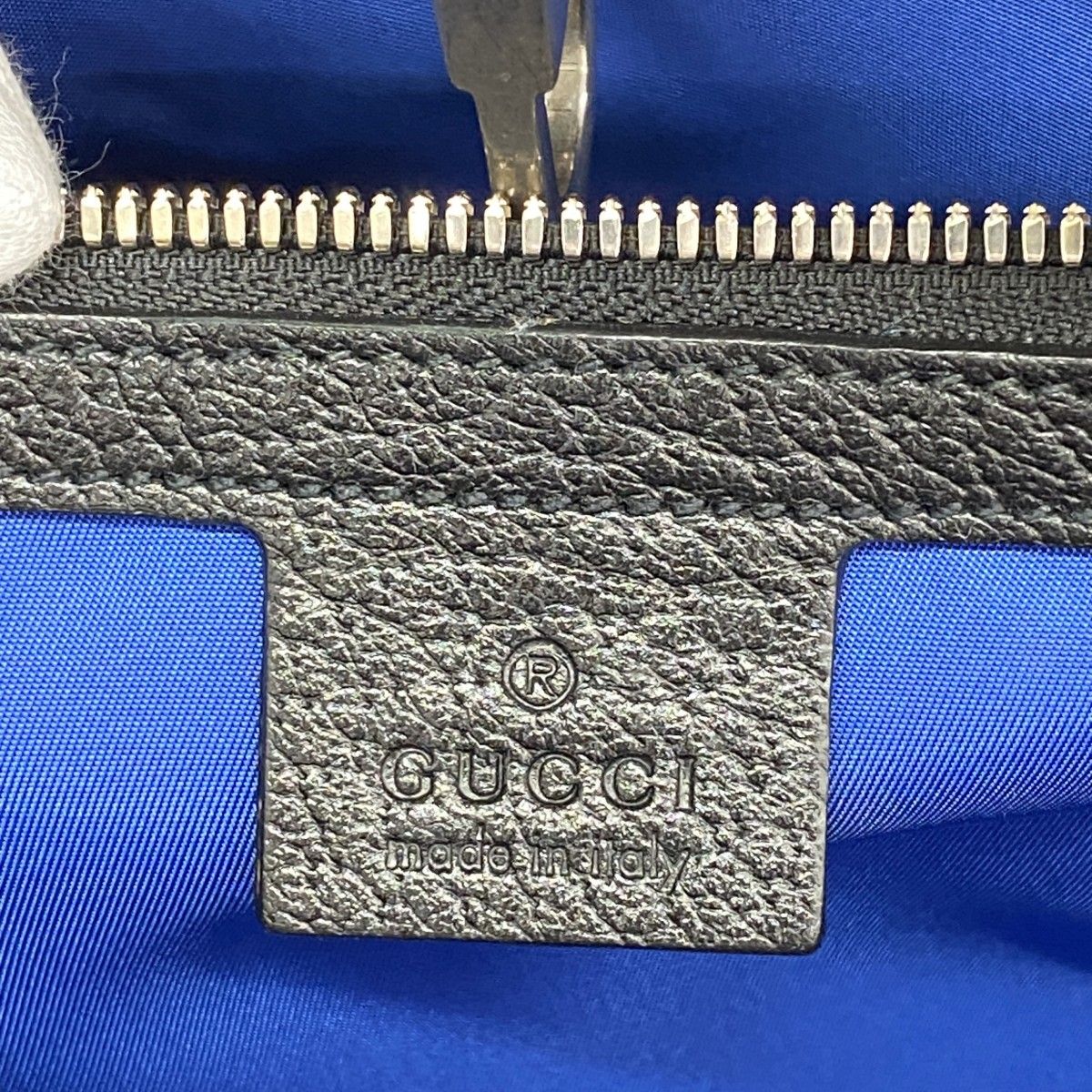 Gucci Tote Nylon Blue Silver 2-Way — view 5