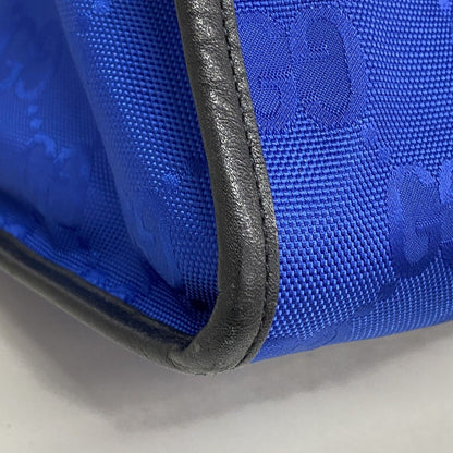 Gucci Tote Nylon Blue Silver 2-Way — view 6