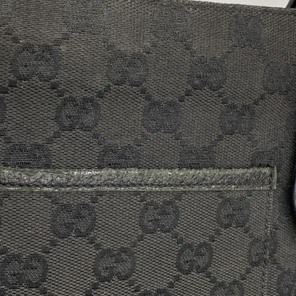 Gucci Shoulder Bag GG Canvas Black Gold — view 7