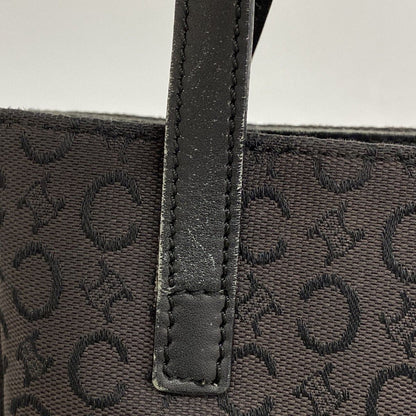 Celine Handbag C Macadam Canvas Black Silver — view 8