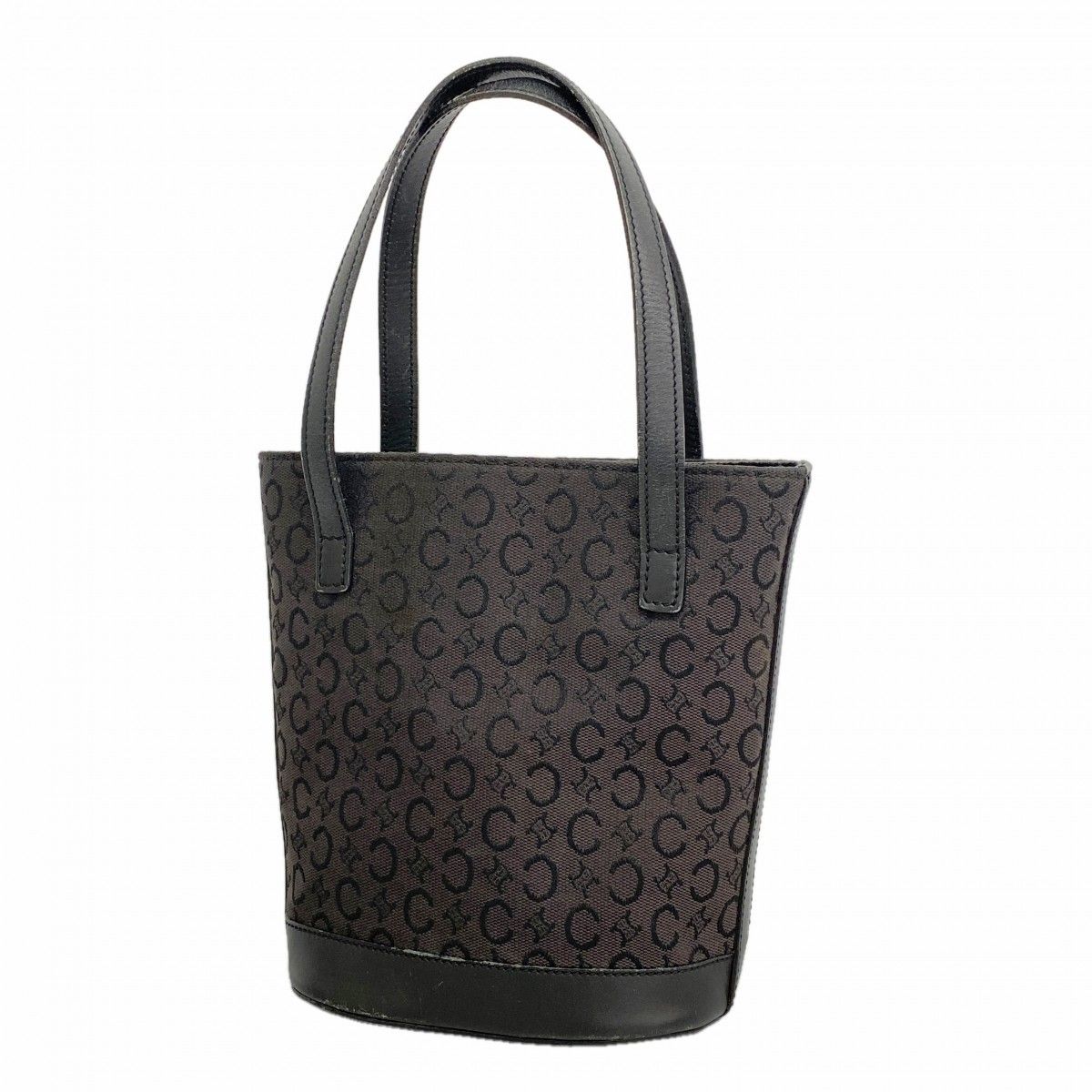 Celine Handbag C Macadam Canvas Black Silver