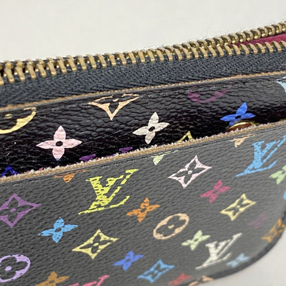 Louis Vuitton Coin Case Monogram Multicolor Pochette Cles Noir — view 6