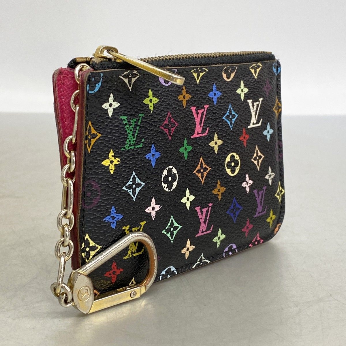 Louis Vuitton Coin Case Monogram Multicolor Pochette Cles Noir — view 2