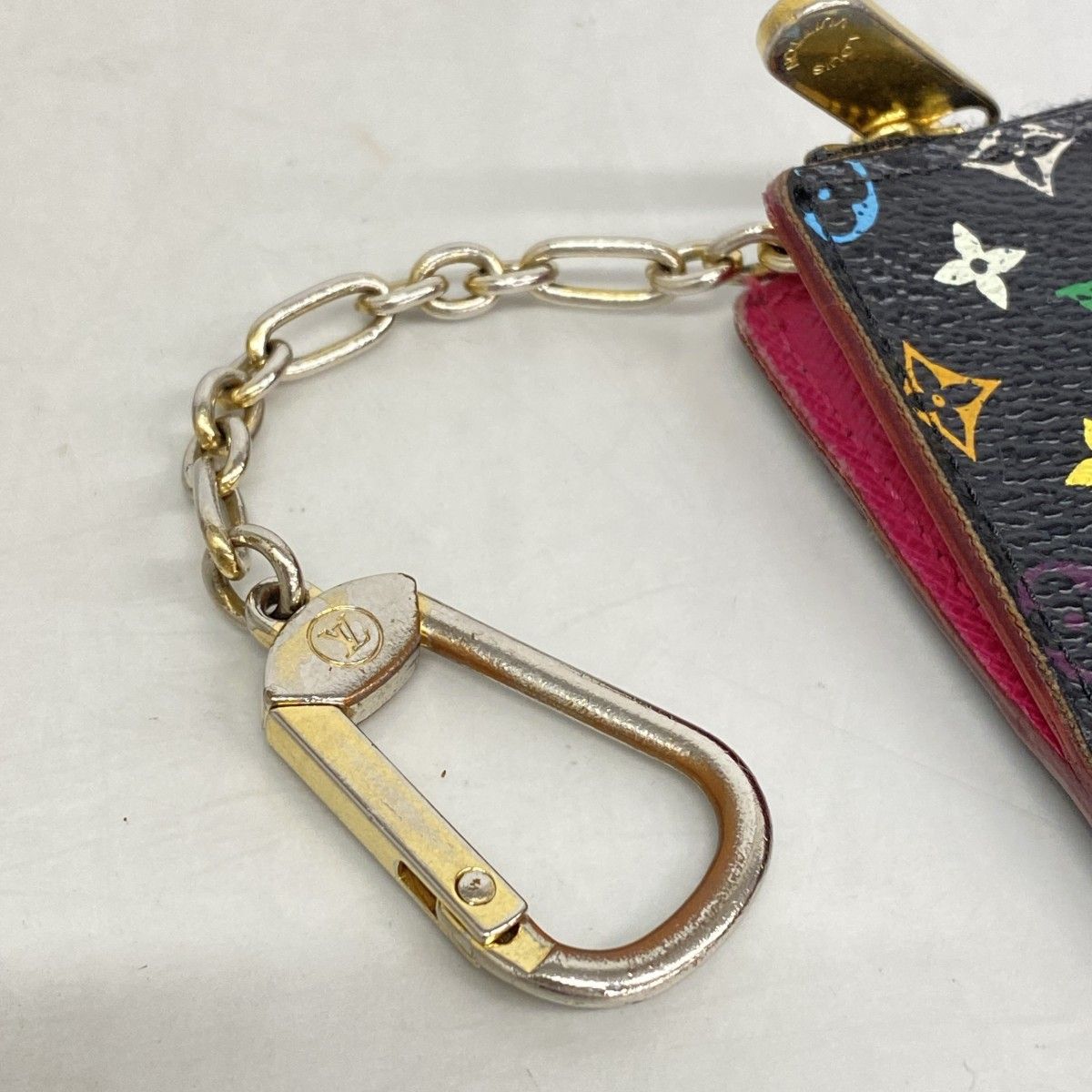 Louis Vuitton Coin Case Monogram Multicolor Pochette Cles Noir — view 8