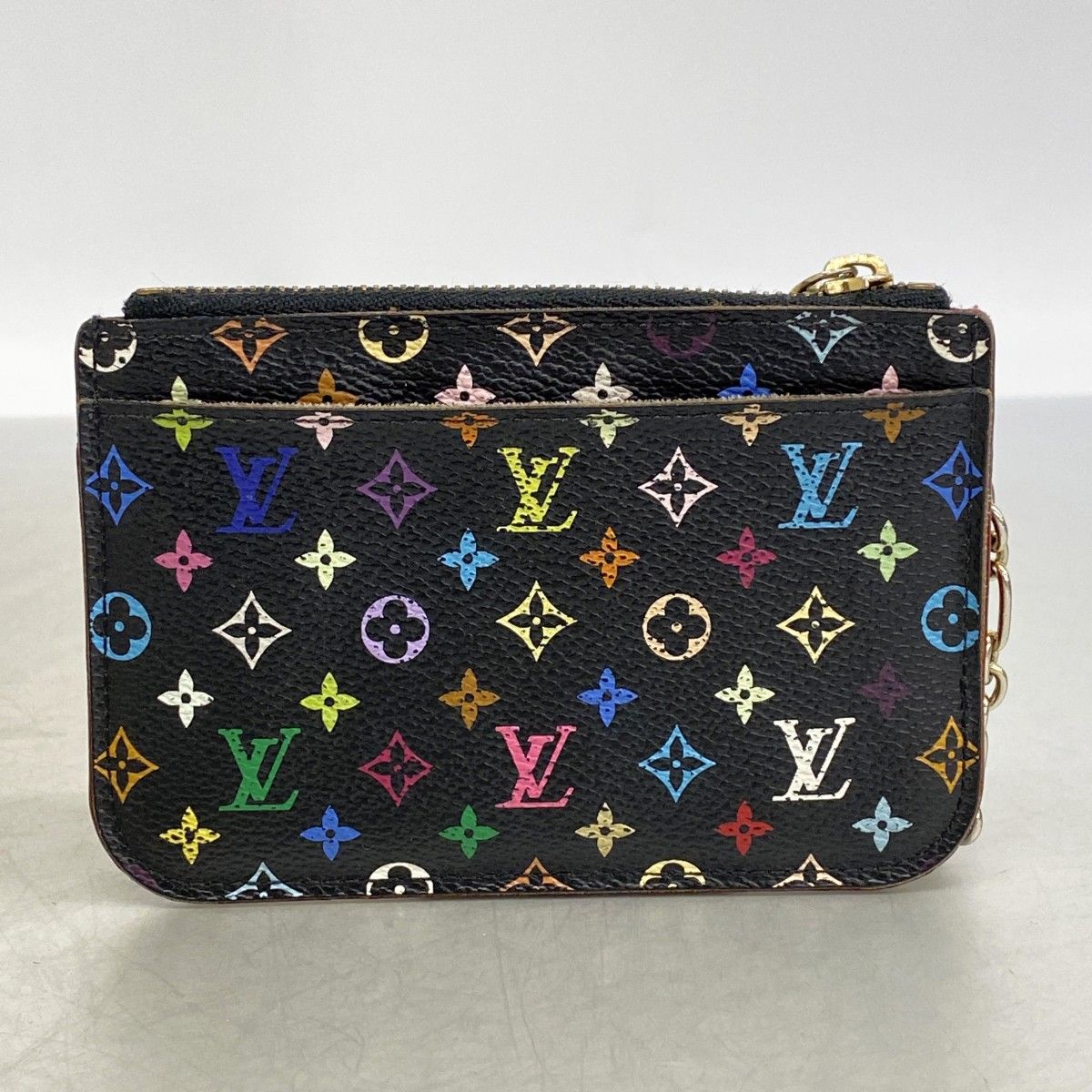 Louis Vuitton Coin Case Monogram Multicolor Pochette Cles Noir — view 9