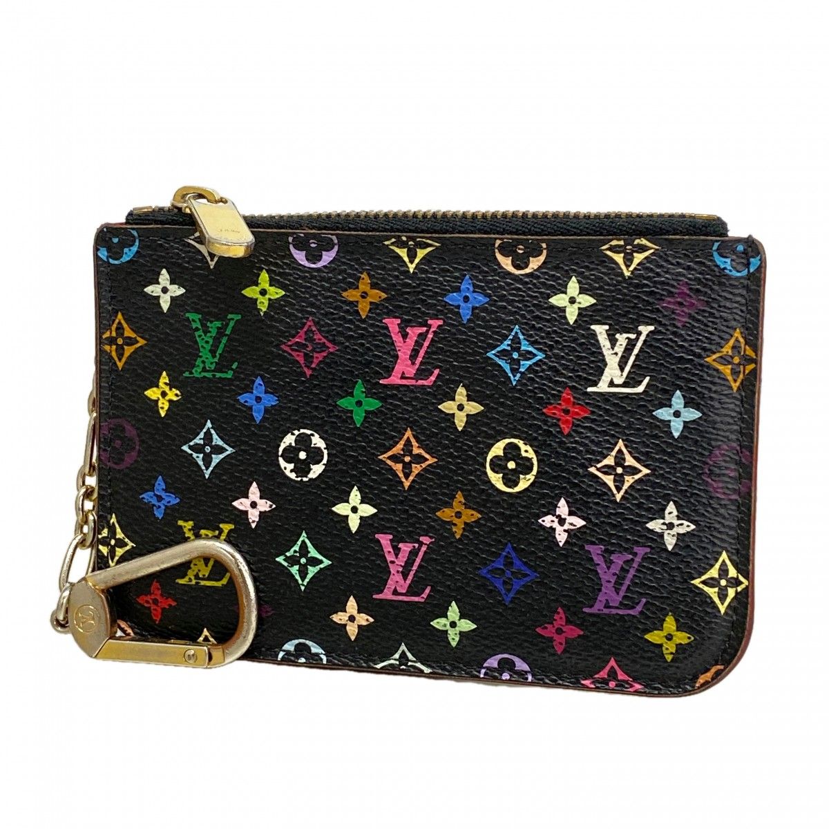 Louis Vuitton Coin Case Monogram Multicolor Pochette Cles Noir