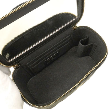 Chanel Vanity Bag Quilted Lambskin Black Chien Panning Gold 2-Way — view 4